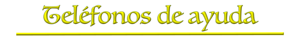 LETRA TELEFONOS DE AYUDA
