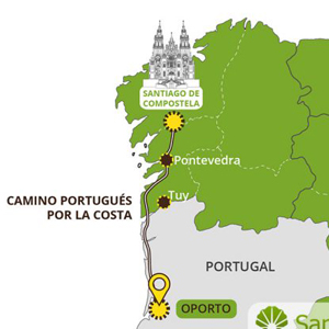 Albergues del Camino Portugués por la costa (por A Guarda)