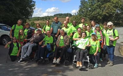 Pacientes de ELA finalizan su peregrinación a Santiago